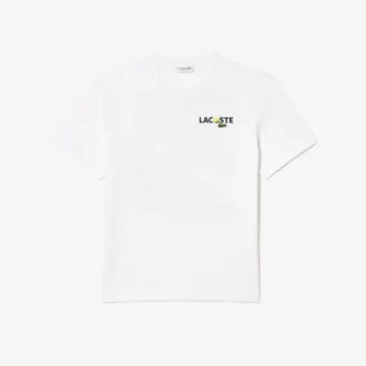 Herren-T-Shirt aus schwerer Baumwolle mit Aufdruck auf der Rückseite