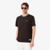 Herren-T-Shirt mit Streifen am Kragen, hergestellt in Frankreich