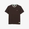 Herren-T-Shirt mit Streifen am Kragen, hergestellt in Frankreich