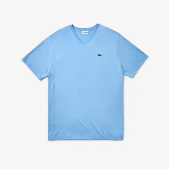 Herren-T-Shirt mit V-Ausschnitt in Big Fit aus Pima-Baumwolle