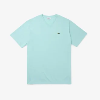 Herren-T-Shirt mit V-Ausschnitt in Big Fit aus Pima-Baumwolle