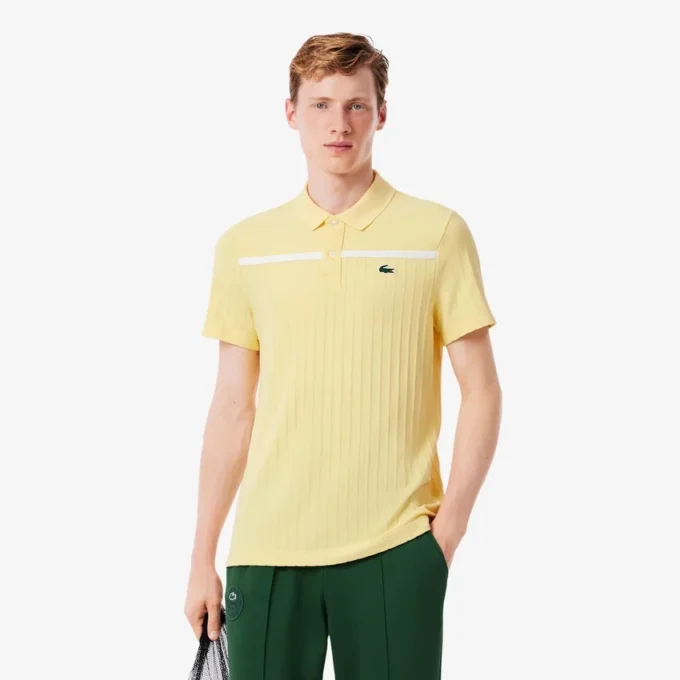 Herren-Tennis-Heritage-Poloshirt mit Ultra Dry-Emblem