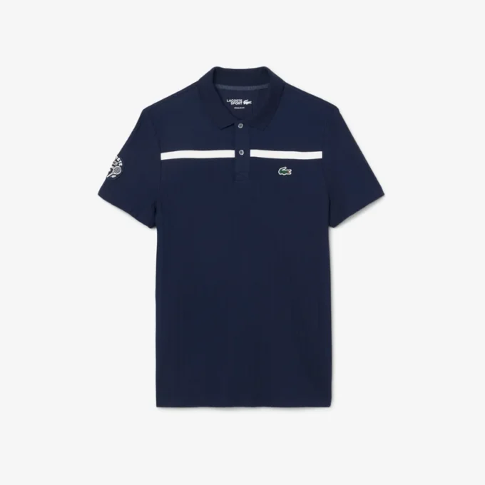Herren-Tennis-Heritage-Poloshirt mit Ultra Dry-Emblem