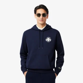 Herren-Tennis-Hoodie mit Aufdruck