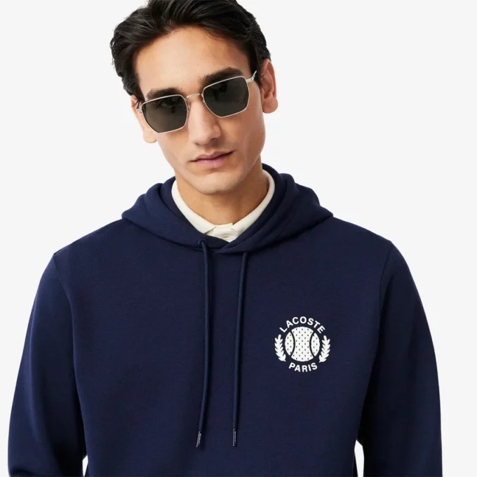 Herren-Tennis-Hoodie mit Aufdruck
