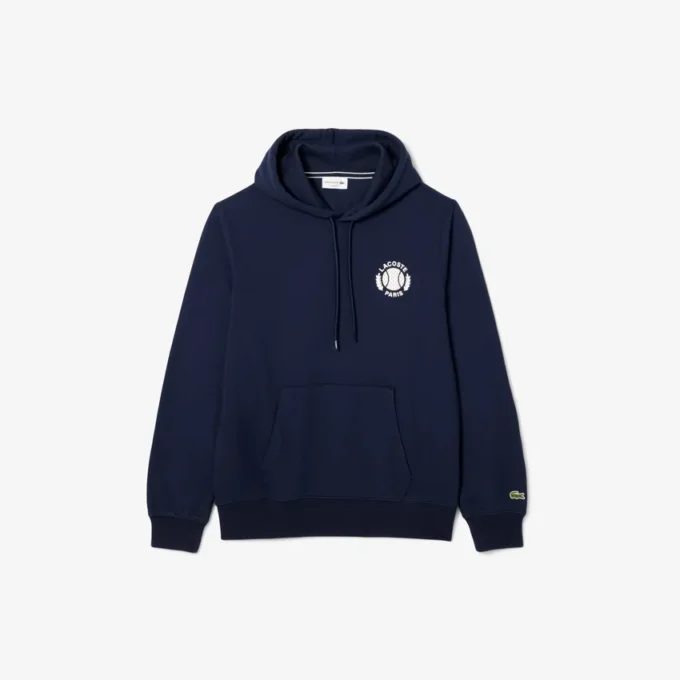 Herren-Tennis-Hoodie mit Aufdruck