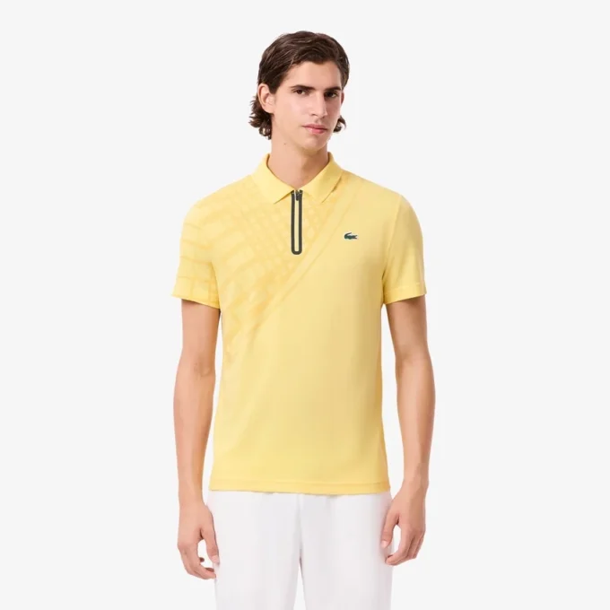 Herren-Tennis-Poloshirt „Ultra Dry“ mit Print und schmaler Passform