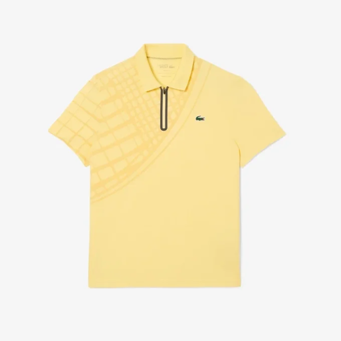 Herren-Tennis-Poloshirt „Ultra Dry“ mit Print und schmaler Passform