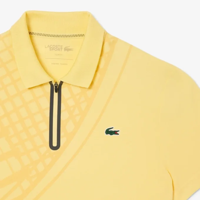 Herren-Tennis-Poloshirt „Ultra Dry“ mit Print und schmaler Passform