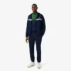 Herren-Tennis-Sweatshirt mit Reißverschluss und Farbblock-Design