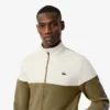 Herren-Tennis-Sweatshirt mit Reißverschluss und Farbblock-Design