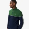 Herren-Tennis-Sweatshirt mit Reißverschluss und Farbblock-Design