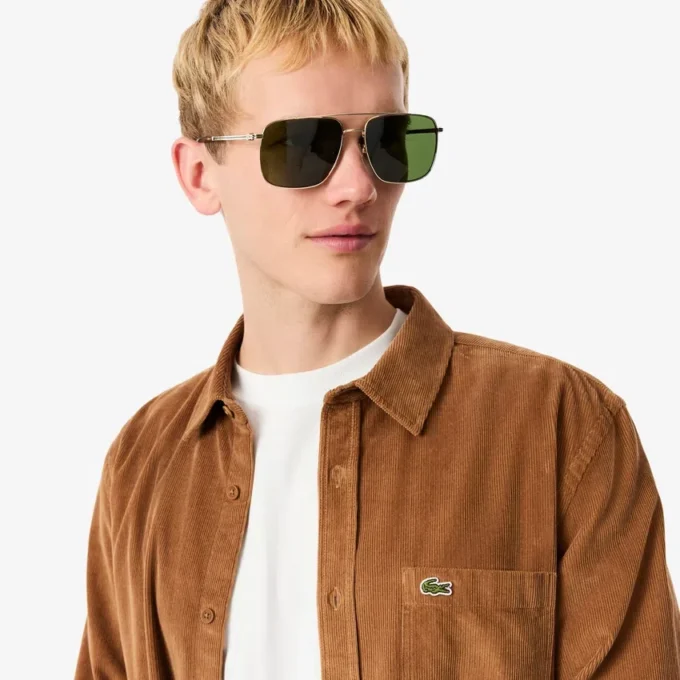 Herren-Velourshemd in Regular Fit