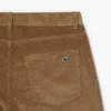Herren-Velourshose mit 5 Taschen und geradem Schnitt