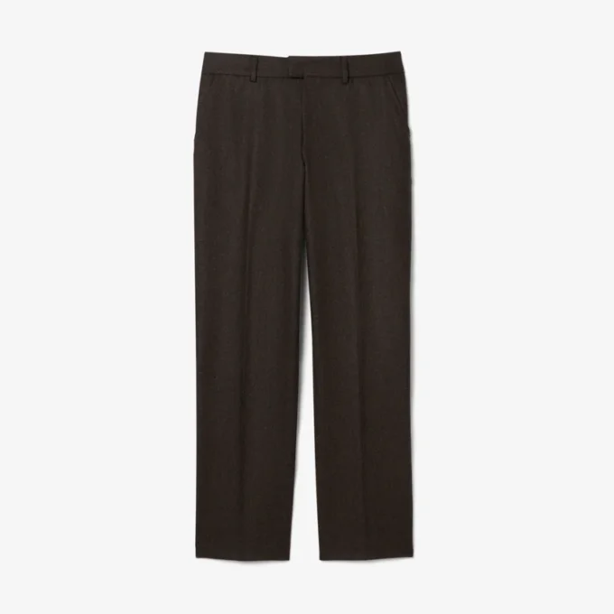 Herren-Wollhose mit geradem Schnitt und Chevron-Muster