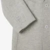 Herren-Wollmantel mit Chevron-Muster und doppelter Knopfleiste