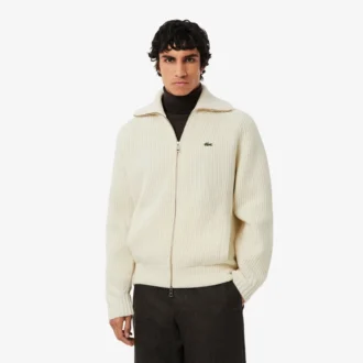 Herren-Wollpullover mit Reißverschluss