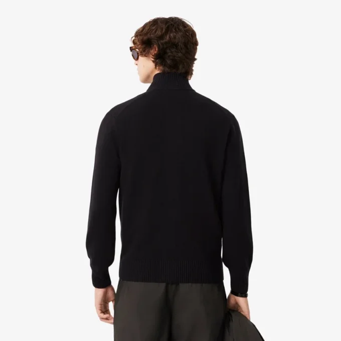Herren-Wollpullover mit Reißverschluss