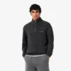 Herren-Wollpullover mit Reißverschluss und hohem Kragen