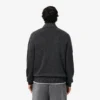 Herren-Wollpullover mit Reißverschluss und hohem Kragen