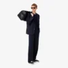Herrenhose aus gefilzter Wolle mit gerader Passform