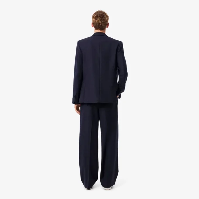 Herrenhose aus gefilzter Wolle mit gerader Passform
