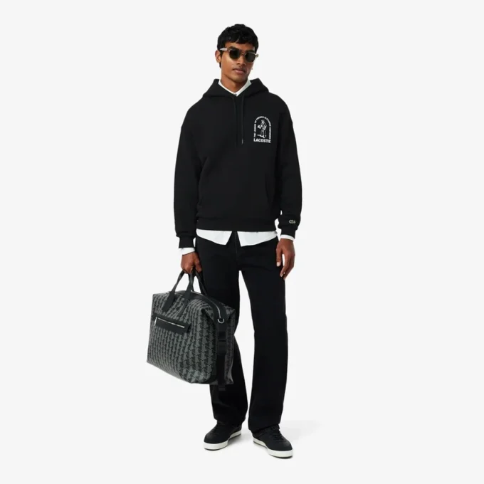 Hoodie mit Print und lockerer Passform