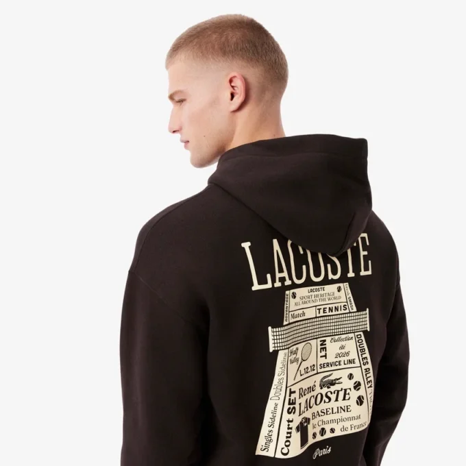 Hoodie mit Print und lockerer Passform