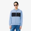 Hoodie mit Reißverschluss und Farbblock-Design