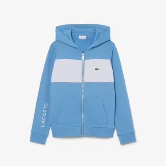 Hoodie mit Reißverschluss und Farbblock-Design