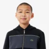 Hoodie mit Reißverschluss und Farbblock-Design