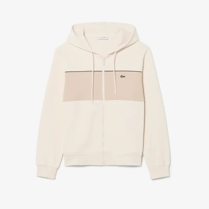 Hoodie mit Reißverschluss und Farbblock-Design