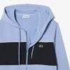 Hoodie mit Reißverschluss und Farbblock-Design