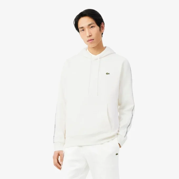Hoodie mit Reißverschluss und Logo-Streifen