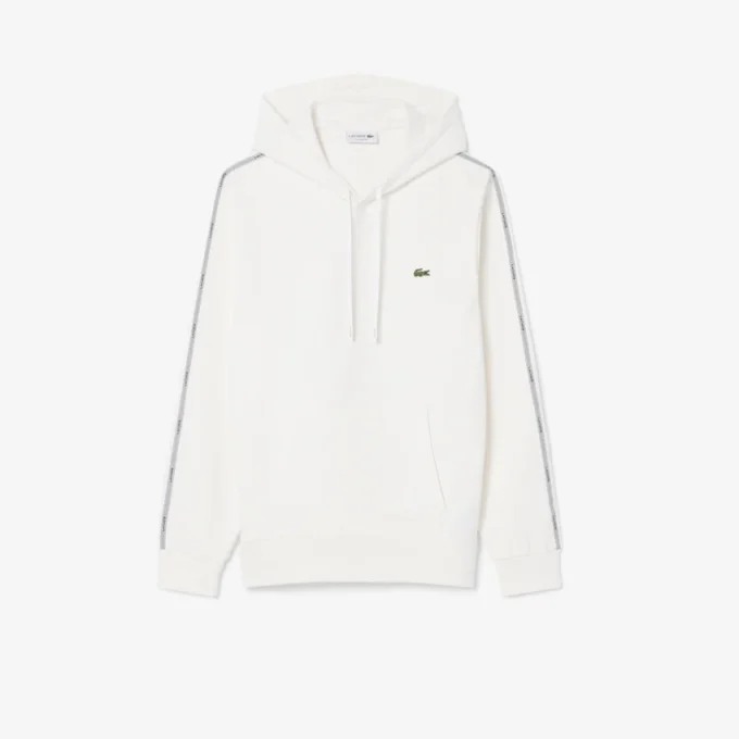 Hoodie mit Reißverschluss und Logo-Streifen