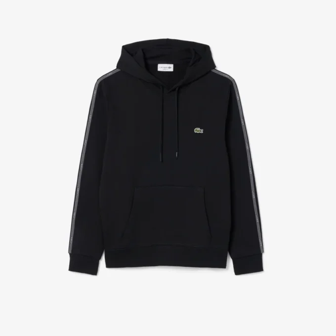 Hoodie mit Reißverschluss und Logo-Streifen