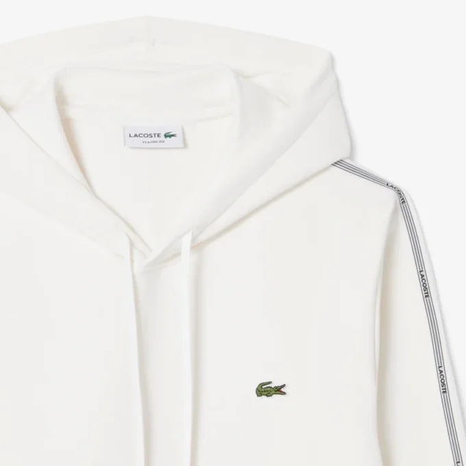 Hoodie mit Reißverschluss und Logo-Streifen