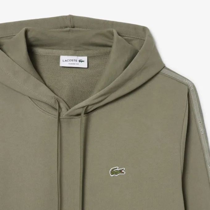 Hoodie mit Reißverschluss und Logo-Streifen