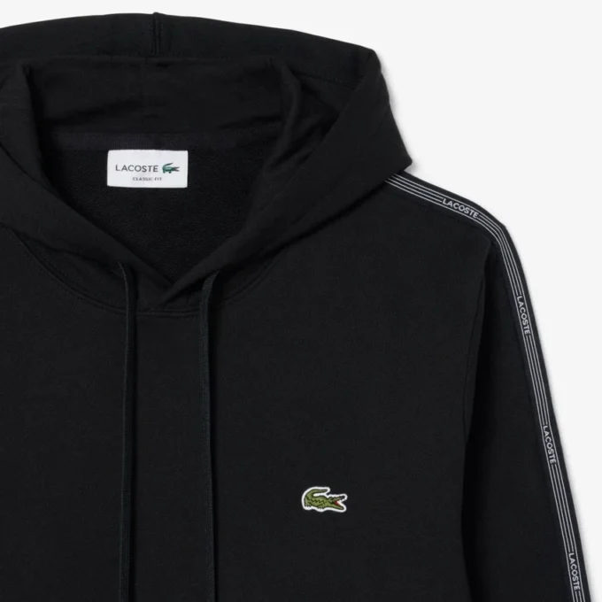 Hoodie mit Reißverschluss und Logo-Streifen