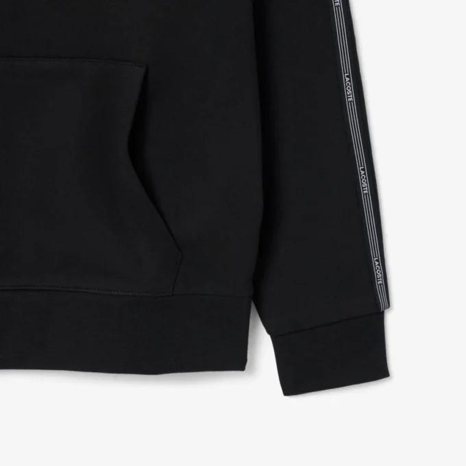 Hoodie mit Reißverschluss und Logo-Streifen