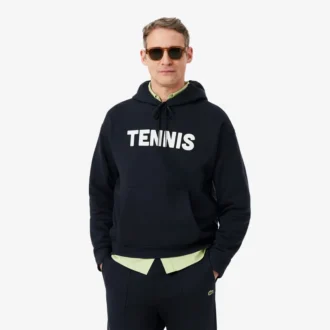 Hoodie mit Tennis-Print