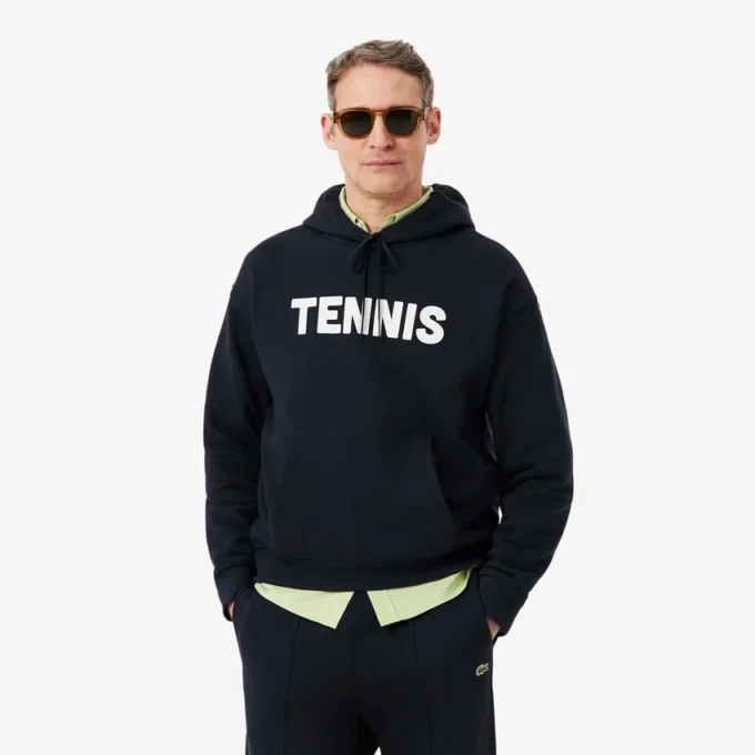 Hoodie mit Tennis-Print