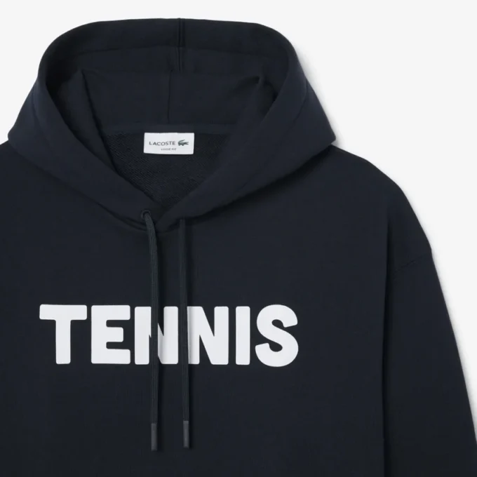 Hoodie mit Tennis-Print