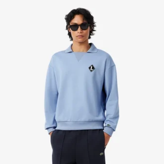 In Frankreich hergestelltes Sweatshirt mit Polokragen