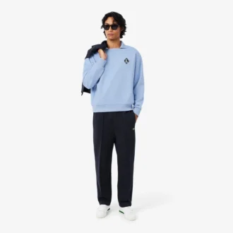 In Frankreich hergestelltes Sweatshirt mit Polokragen