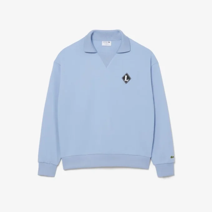 In Frankreich hergestelltes Sweatshirt mit Polokragen
