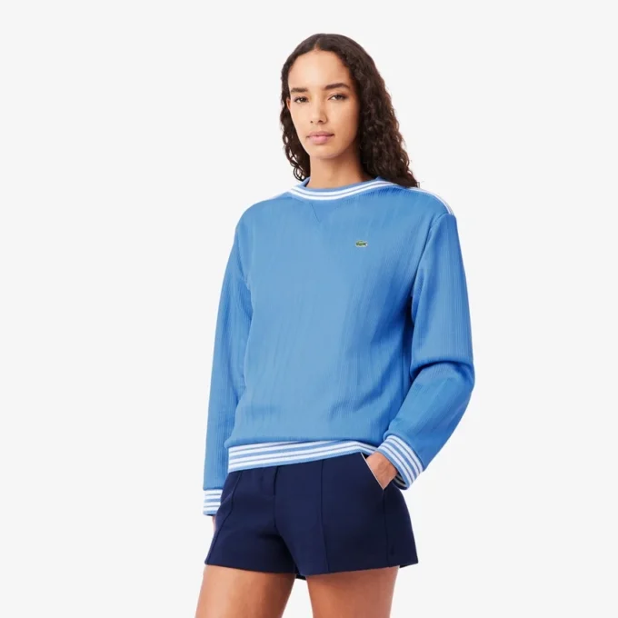 In Frankreich hergestelltes Sweatshirt mit U-Boot-Ausschnitt