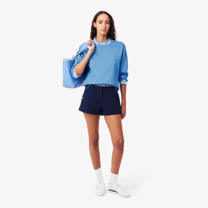 In Frankreich hergestelltes Sweatshirt mit U-Boot-Ausschnitt