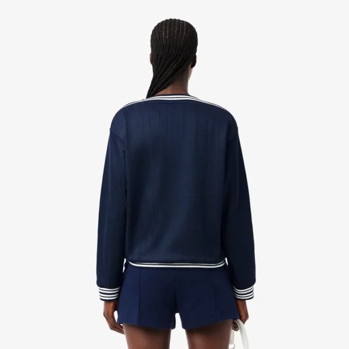 In Frankreich hergestelltes Sweatshirt mit U-Boot-Ausschnitt