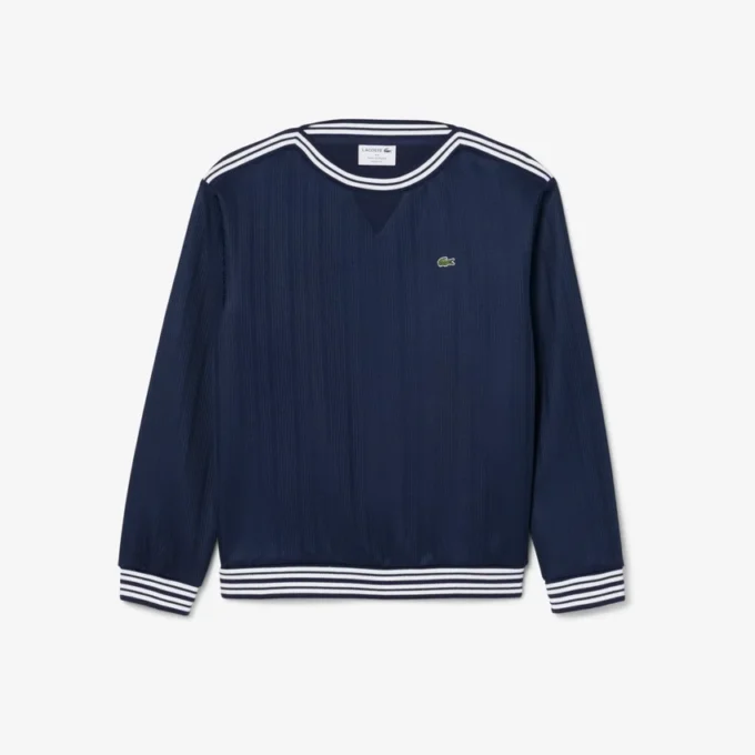 In Frankreich hergestelltes Sweatshirt mit U-Boot-Ausschnitt